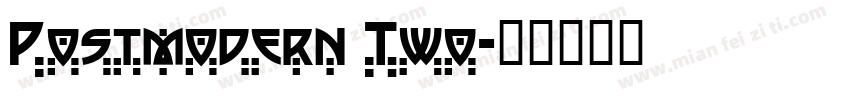 Postmodern Two字体转换